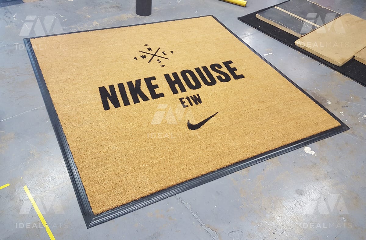 Branded coir floor mat