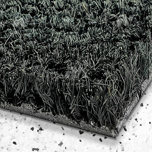 Black Coir Doormat Made to Measure Sizes Ideal Mats