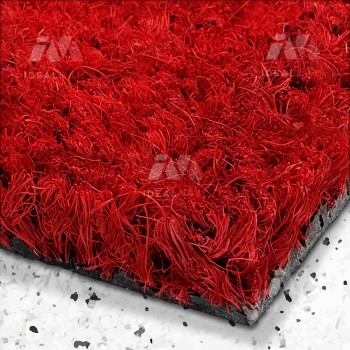 Red Coir Doormat / Made to Measure (17mm)
