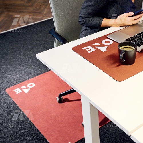 Office Desk Chair Floor Logo Mats Ideal Mats