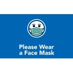 Covid 19 - Please Wear a Face Mask - Mat Landscape